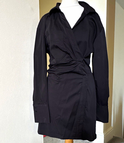 Zara womens black collared - zara,