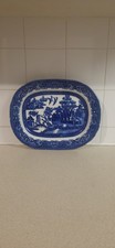 Large Antique Oval Ironstone