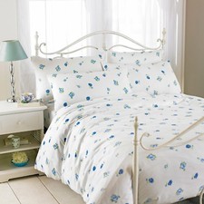 Double White & Blue Rose