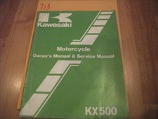 Kawasaki KX500-A1 Owner's & Service Manual  99920-1210-01