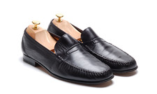 Moreschi Black Moccasins