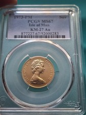 1973 Isle of Man 1 Sovereign