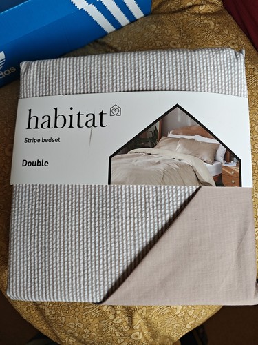 Habitat stripe double bed set - habitat,