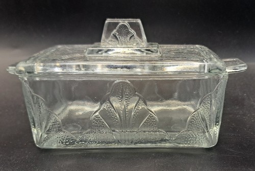 Vintage art deco clear glass - vintage,