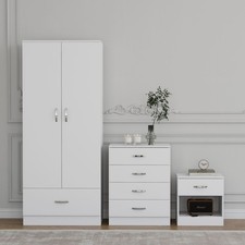 3 Piece White Bedroom