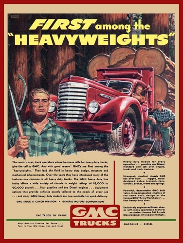 1948 gmc truck logging - gmc,