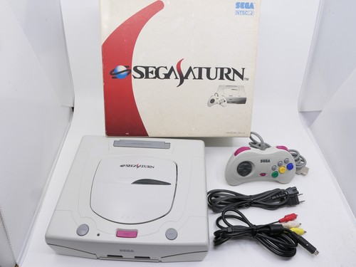 Sega saturn white console - sega,