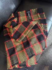 Zara Oversized Houndstooth Coloured Check Scarf