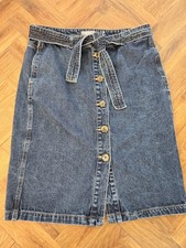 NUTMEG Blue Denim Midi Skirt