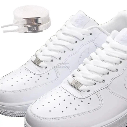 White shoe laces air - shoe, force