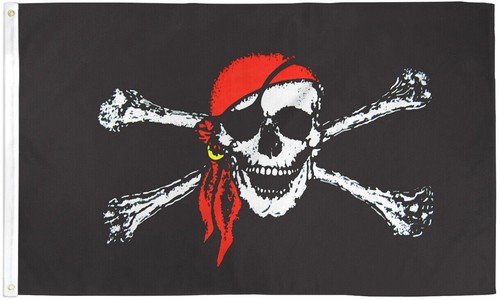 Red bandana pirate - bandana,