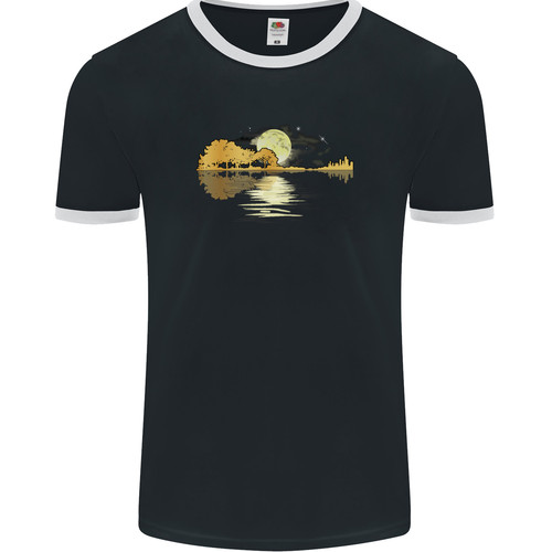 Guitar reflection guitarist - reflection,