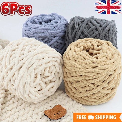 6pcs chunky baby blanket yarn - 6pcs,