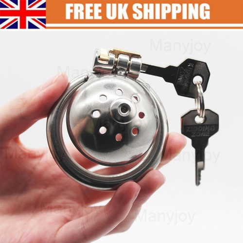 Stainless steel male chastity - steel,
