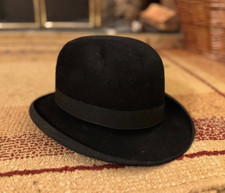 Vintage G.A DUNN & CO HOMBURG London Hat 1950s - Trumpeting, Bowler, Top, Prop