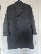 Women’s Holland & Sherry Saville Row London Long Wool Coat Grey Size Medium