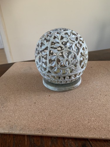 Hand carved soapstone tea - carved,