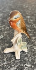 Vintage Karl Ens Porcelain Bird Figurine Robin Early 20th Century 5.5”