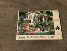 HOP House Of Puzzles Teddy Bears Picnic BIG 500 Large Piece Jigsaw Puzzle
