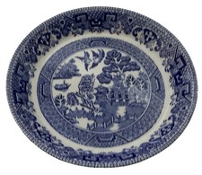 Vintage Blue Willow Pattern