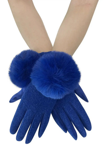 Faux fur pom - pom, touch