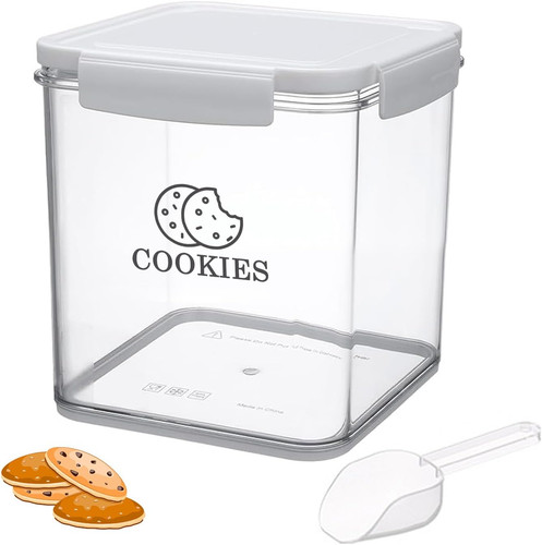 Biscuit jar with sealed lid - jar,