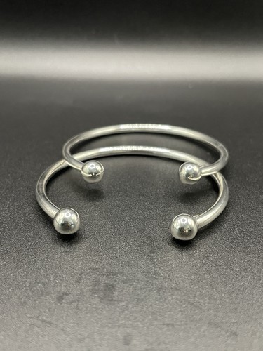 Sterling silver torque - silver,
