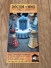Doctor Dr Who In Comics Exhibition Promotional Flyer From 2011. Daleks. Tardis