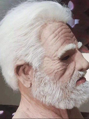 Realistic old man mask - realistic,