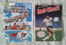 GARY LINEKER'S HOT-SHOT! + RING RAIDERS Preview Mini-Comics Fleetway 1988-1989