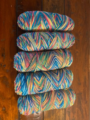 500g multi coloured yarn - ,