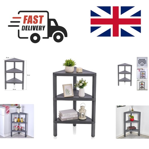 Tier corner shelf with - 3-tier,