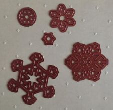 Spellbinders Type Snowflake Metal cutting die Christmas 5 piece UK seller 1532
