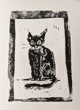 Black Cat Limited Edition Lino