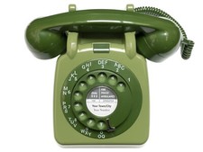 Vintage 1960s Retro GPO 706 Dial Telephone - 2 Tone Green - Fully Refurbished