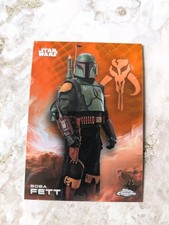 /25 2025 Topps Chrome Star Wars Boba Fett Orange Refractor