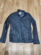 G-Star Raw mens coated Denim Waxed Shiny Look Jacket Large