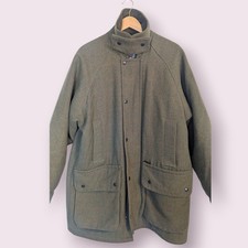 Bronte Herringbone Tweed Jacket Country Shooting Coat Size Large