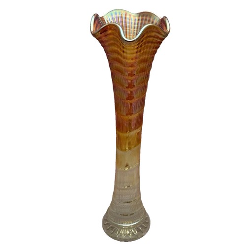 Vintage carnival glass swung - carnival,