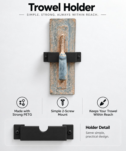 Plastering trowel holder wall - trowel,
