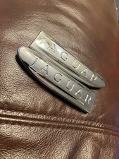 Jaguar X Type 2008 To 2010 Facelift Front Side Wing Badges Chrome Pair