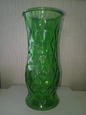 vintage E.O. Brody green glass
