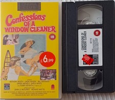 VHS PAL Confessions Of A Window Cleaner, Robin Askwith, Antony Booth