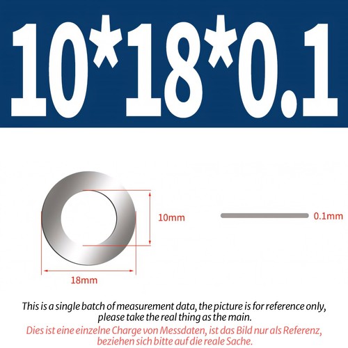 1mm thick shim washers - washers, high
