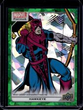HAWKEYE 2023 Upper Deck Marvel Platinum Green Crackle Refractor #105 /99