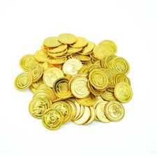 100 Gold Coins Pirate Treasure Kids Birthday Loot Party Bag Fillers Pinnata Toys