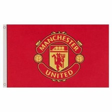Manchester United Official Flag 5ft X 3ft Large Red Banner152cmX91cm Man Utd