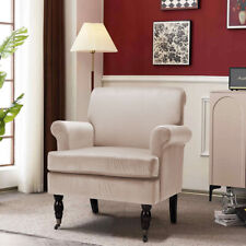 Velvet Accent Chair Fireside