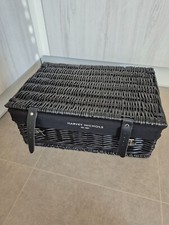 Harvey Nichols Hamper Basket 45x30x19cm Black
