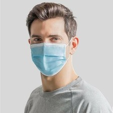 10x Face Mask Disposable 3 Ply